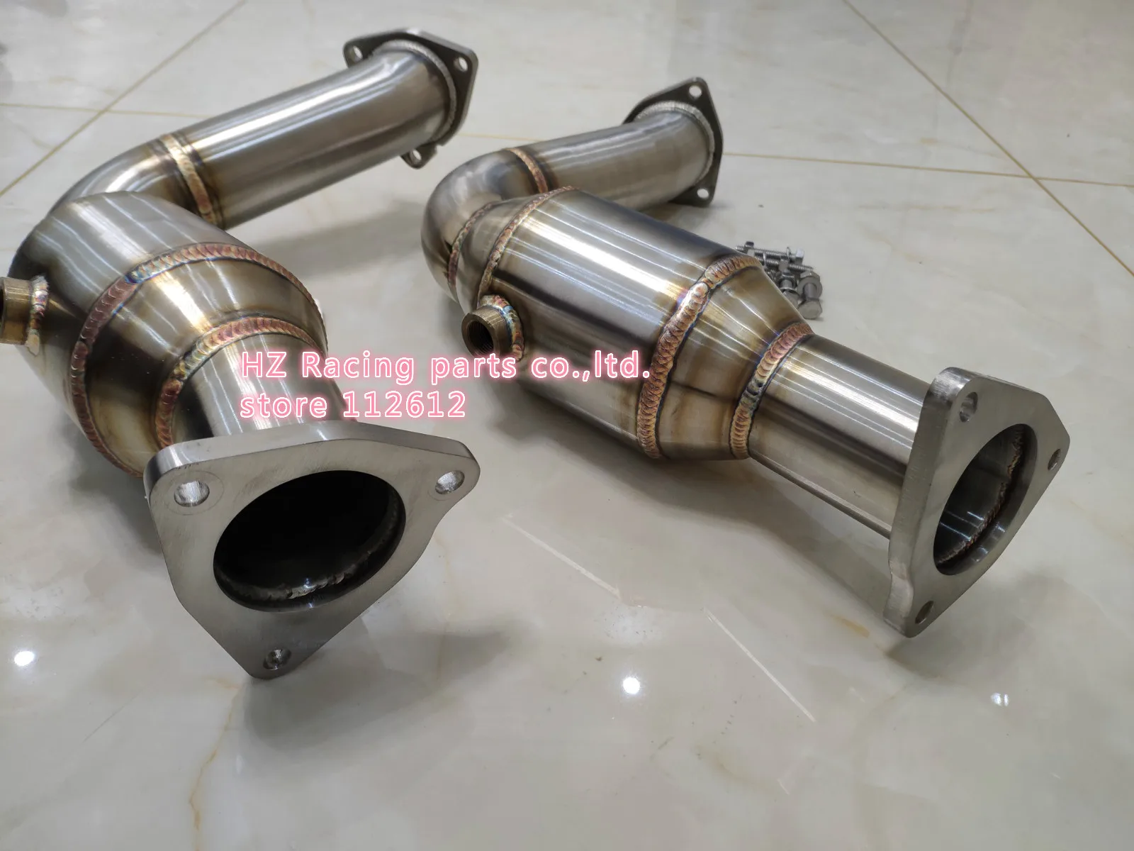 New design top grade downpipe for audi A4 S4 B8 B8.5 A5 S5 Q5 SQ5 A6 C7 A7 A8 D4 3.0 TFSI DECAT Downpipe