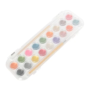 18 Piece Metallic Glitter Watercolor Set for Travel Artists Amateur Hobbyists Painting Lovers