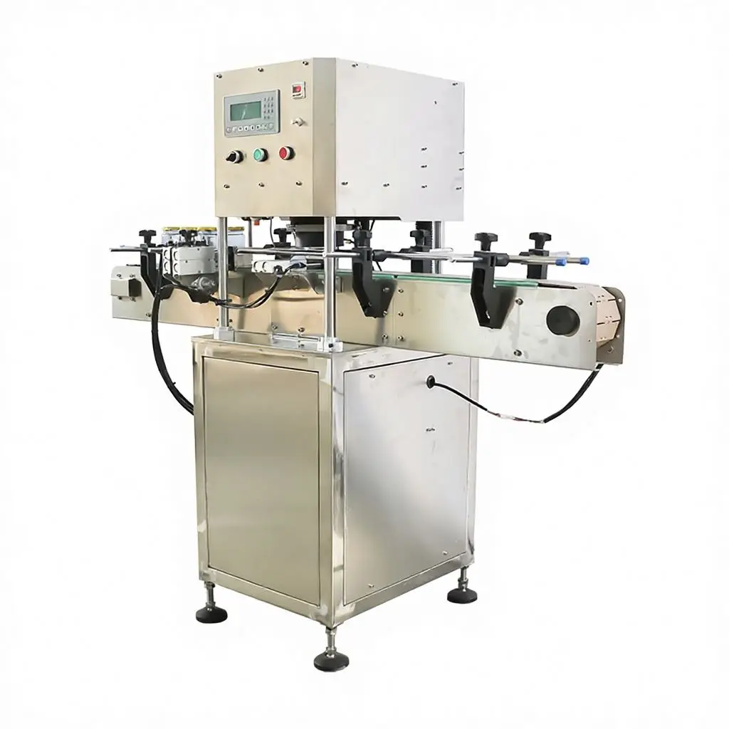TEBAK High Speed Automatic Electric Aluminum Foil Roll Heat Sealer Suitable Vacuum Capping Machine Capping Machine