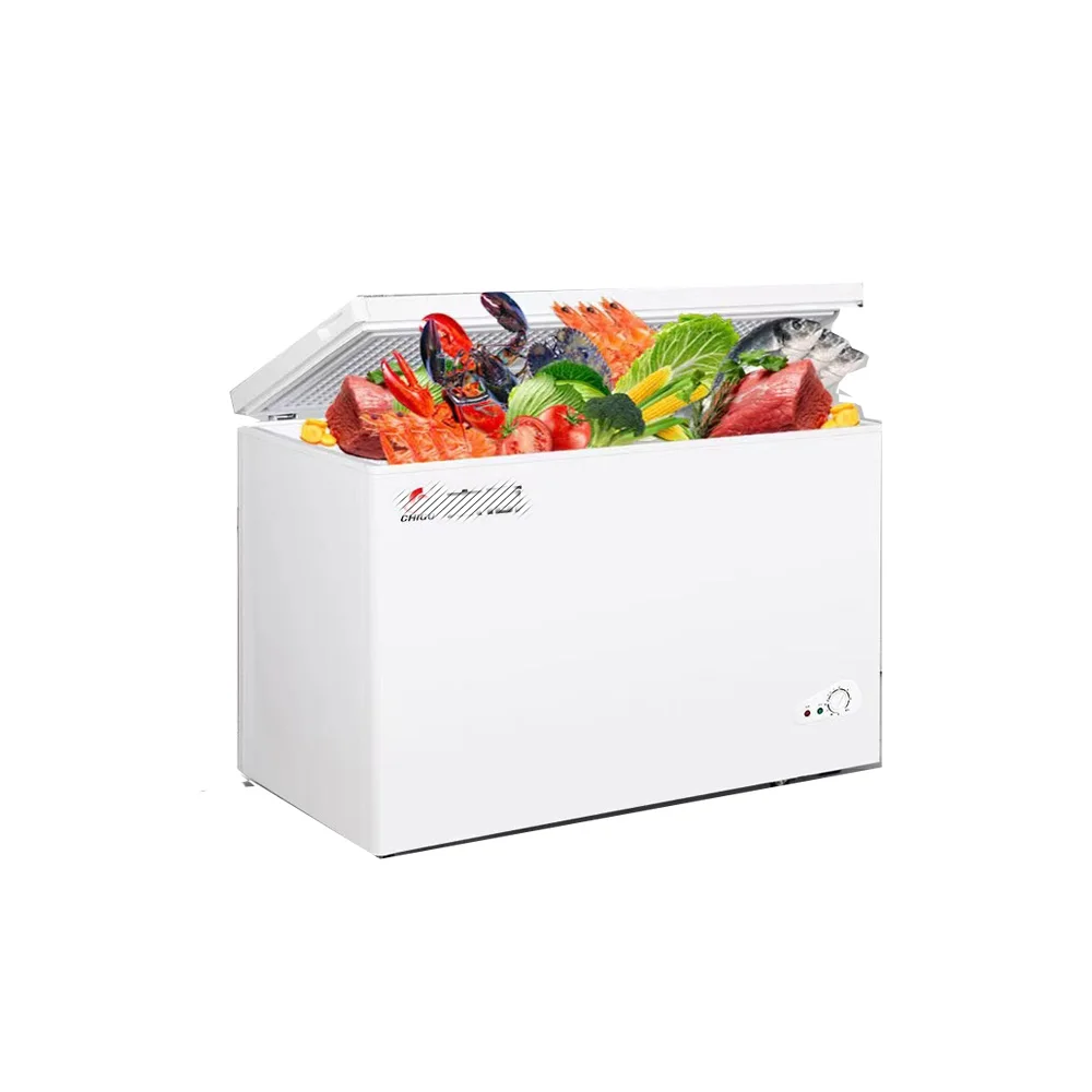 トップフリーザー冷蔵庫12v深超低温商用スーパーマーケットチェスト