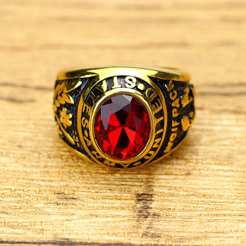 High Quality Red Stone Usssa Baseball Championship Rings - Buy Usssa ...