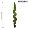 Light Pine Green Narrow Twist Spiral Tree (180cm / 5.90ft)