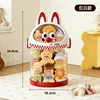 Little Monster Storage Bucket with Red and White Stickers