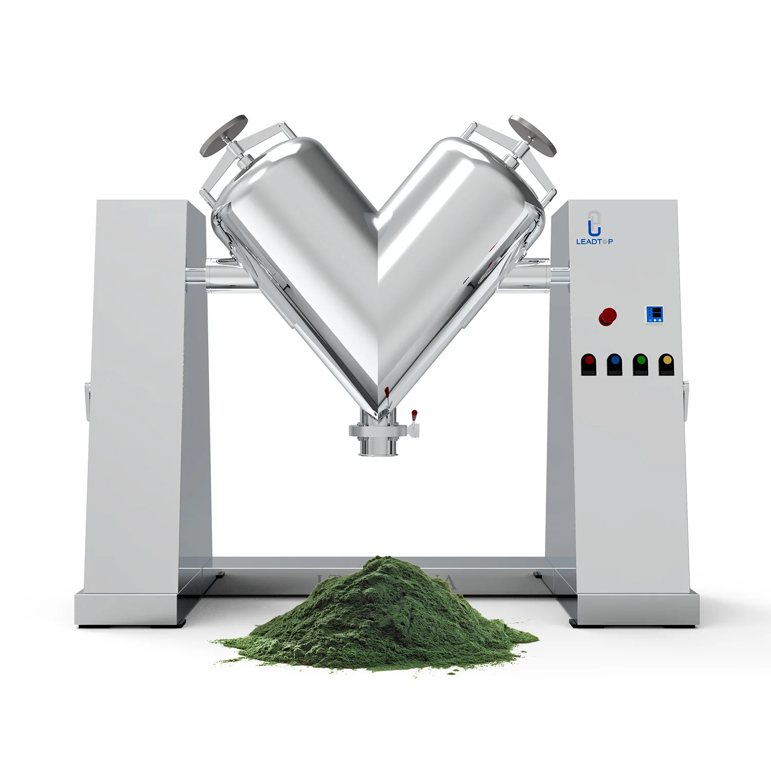 Easy to Operate V Type Mixer With Agitation Bar V Type Mixer Blender With Intensifier Bar Mixer With Forced Agitation