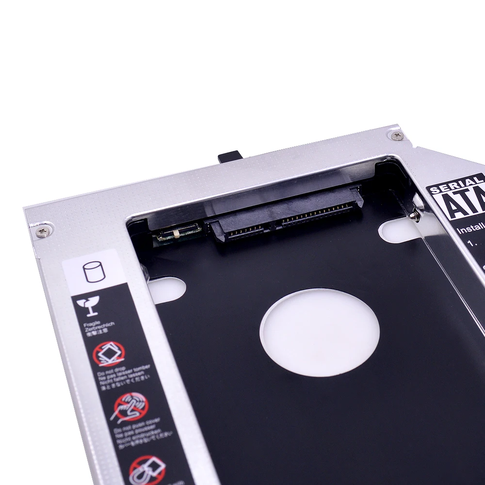 2-й жесткий диск Caddy Aluminium 12 7 мм SATA 3.0 для 2 5 ' Lenovo ThinkPad T420 T430 T520 T530 DVD-ROM