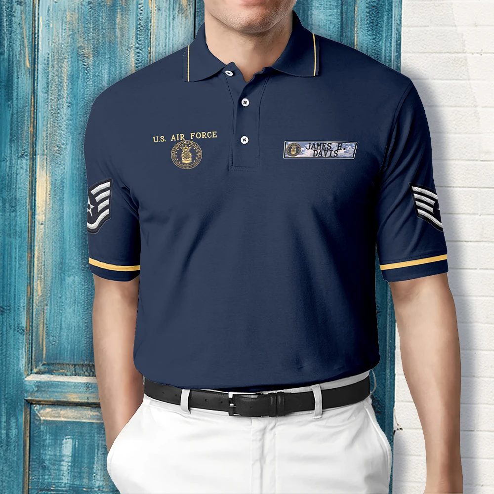 Standard Liege Logo Pro League Golf Polo Shirt Custom Name For Men