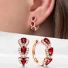 E3757 rose gold + red