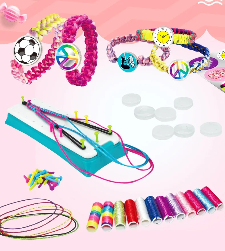 Factory Hot Sell Craft Friendship Hand Rope Knitting Toys Children Diy ...