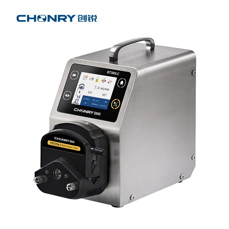CHONRY BT300LC and Low Pressure and Ph Controller Dosing Peristaltic Pump High Flow Stainless Steel Multi Channel