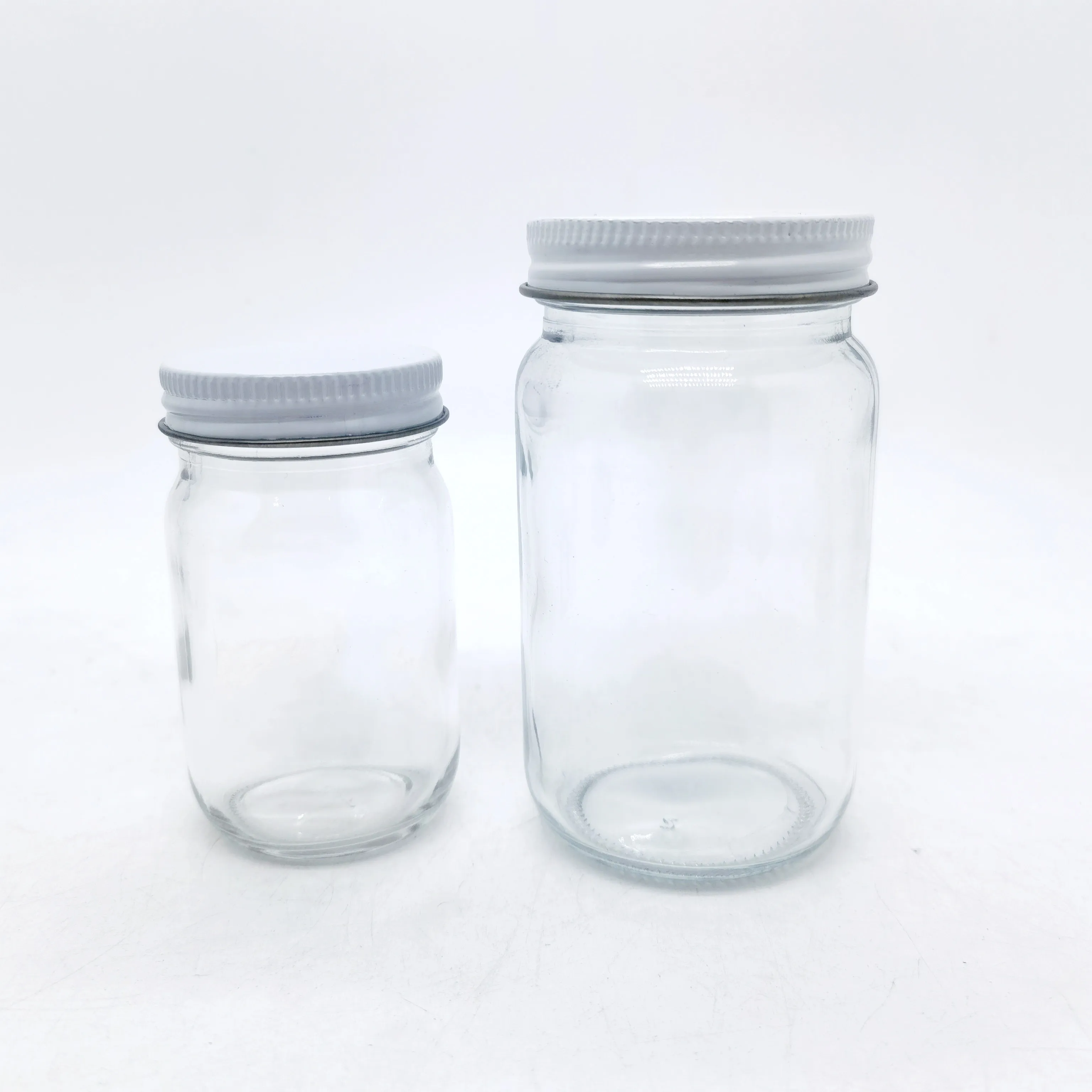Glass Mayo Jar 4 Oz 8oz 12 Oz 16 Oz 32 Oz 300ml Glass Mason Jar With Metal Lid Wide Mouth