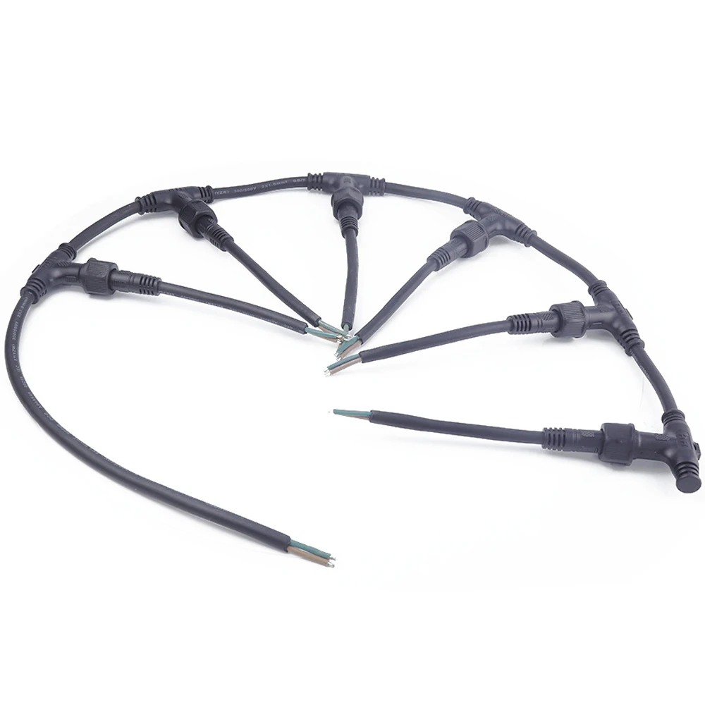 Кабельное решение AOHUA под заказ мужской женский водонепроницаемый Т-образный 3-контактный разъем