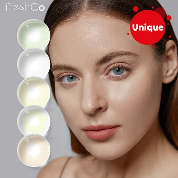 Free Shipping Freshgo Natural Colored Contact Lenses RIO Series Contact Lenses Soft Eye Contact  Lenses Lentes De Contacto