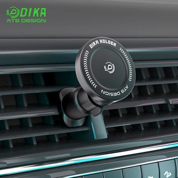 DIKA NEW Patent OEM ODM Customization Long Arm Strong Magnet Magsafe Smart Phone Holder for Car Air vent