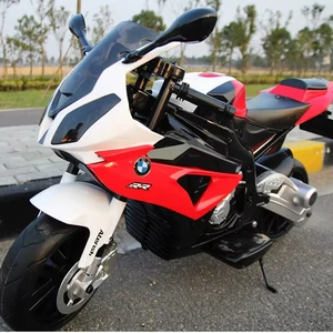 Licensed BMW S1000RR Kids Electric Ride-On Car 2-Wheel Toy with Music for Ages 2-7 Leather Seat Forward Function EN71 Certified