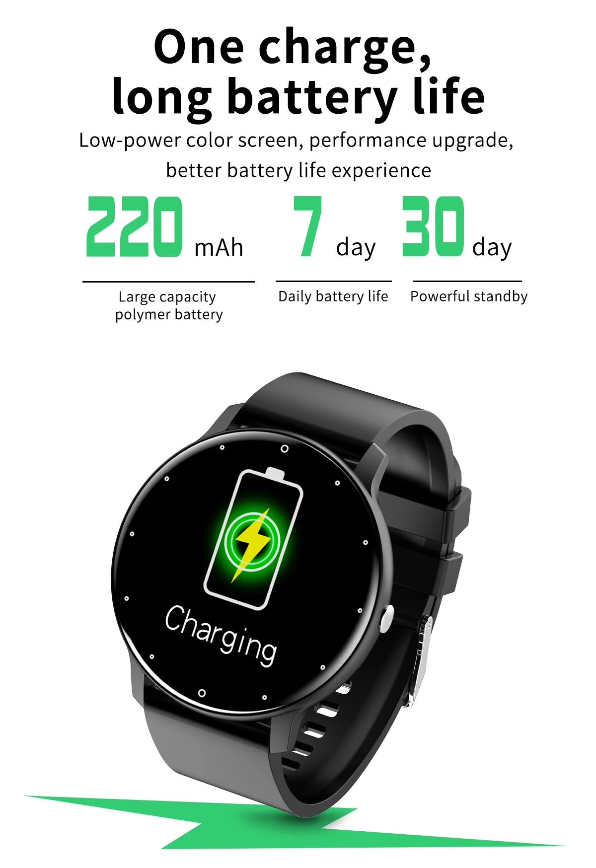 android的高质量reloj智能手表圆形全触摸彩色屏幕智能手表,用于