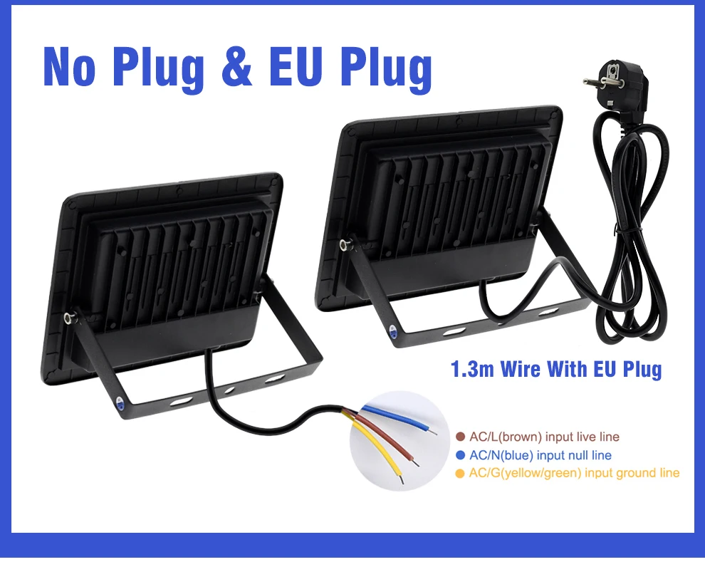 Projecteur led étanche uva éclairage de sécurité extérieur_voghion.com