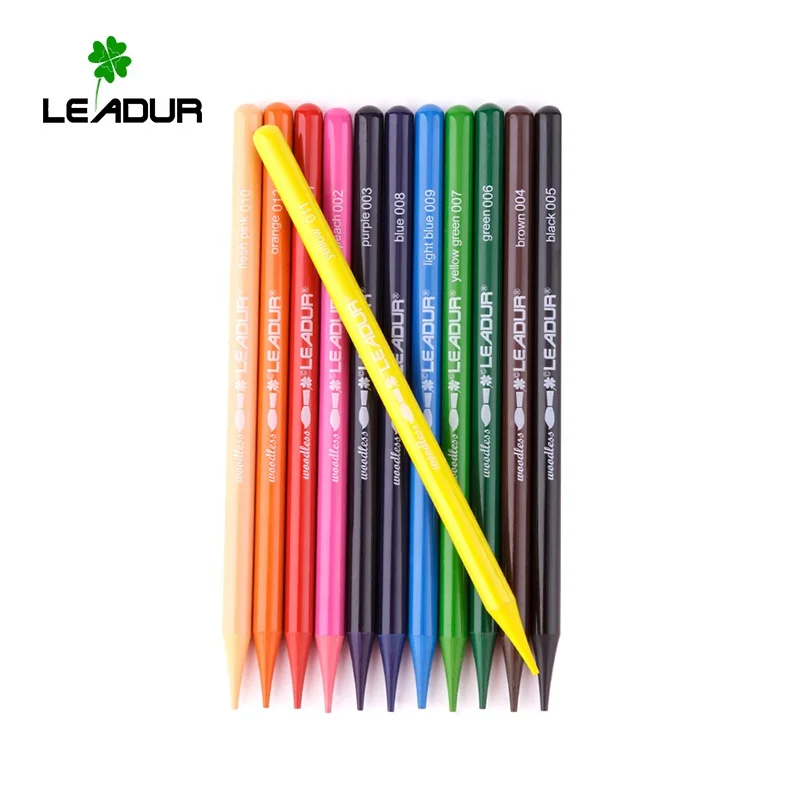 Оптовая продажа 12 24 36 цветов акварельный карандаш без дерева водорастворимый цветной