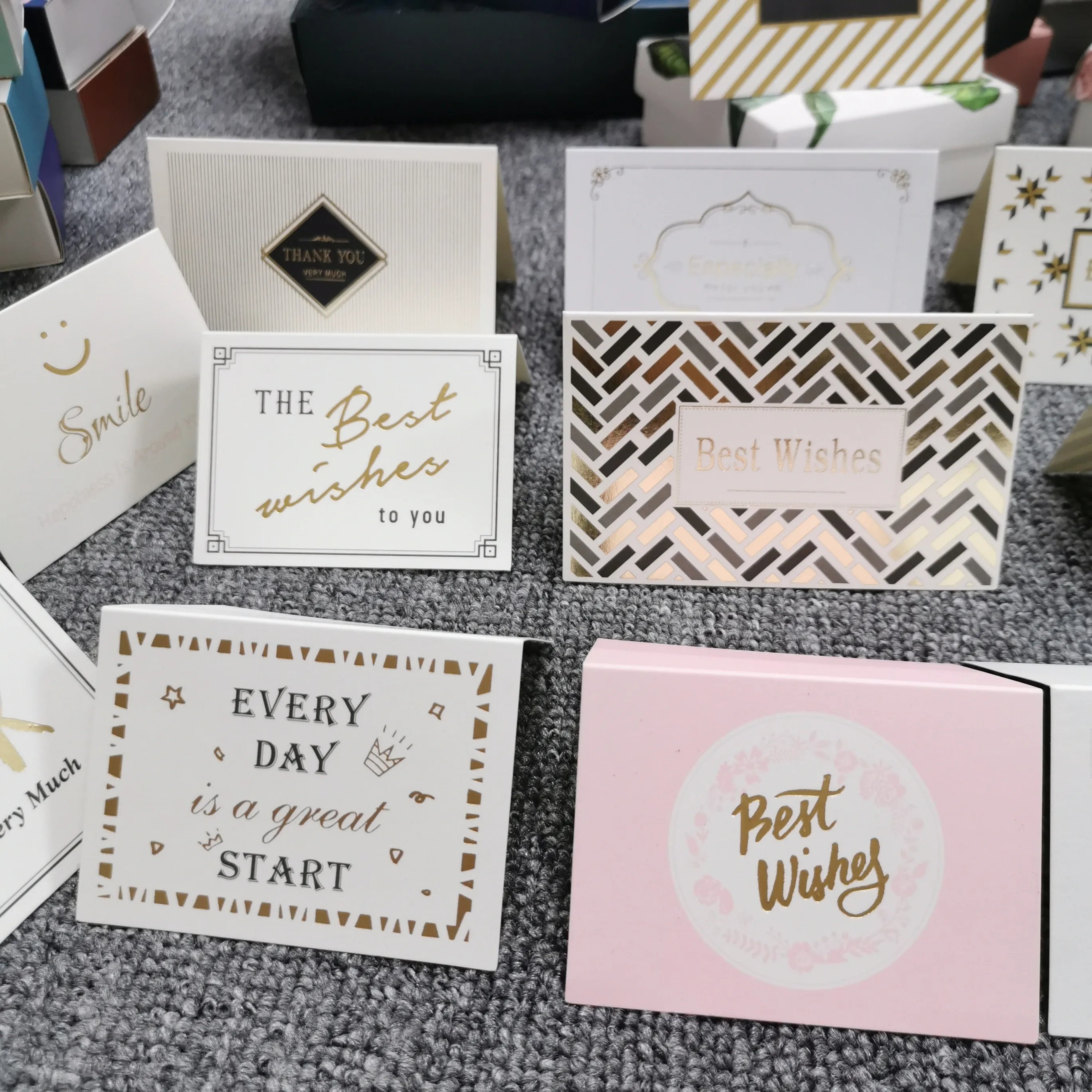 Customized Design Thank You Scratch Card Paper Discount Gift Voucher Card
