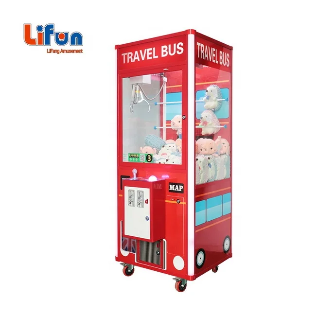 Factory Cheap Coin Operated Doll Claw Game Machine Cheap Toy Crane Claw Arcade Game Machine with Bill Acceptor