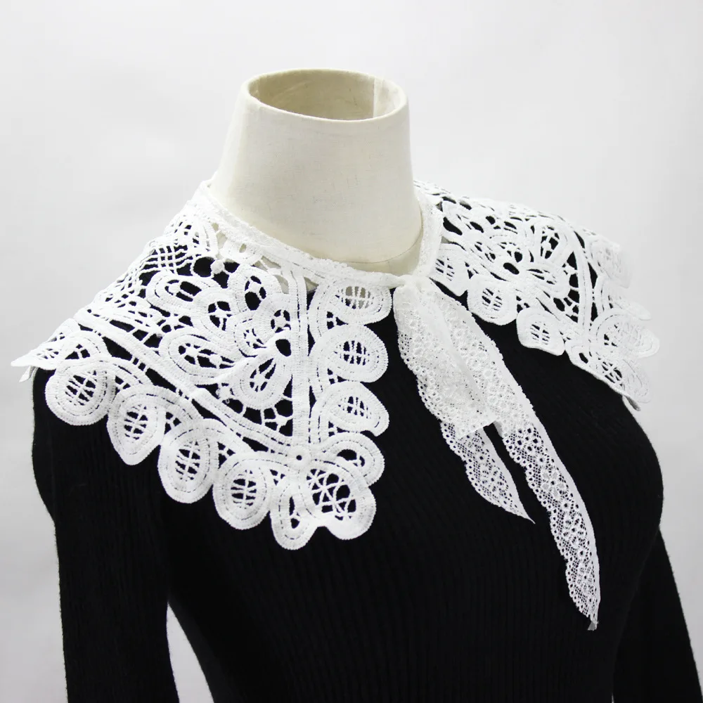 Handmade Custom Neckerchief See-through Detachable Women Capelet Blouse ...