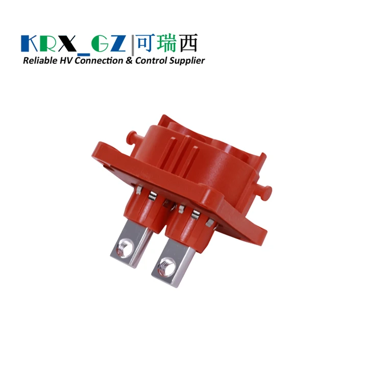 High Voltage High Current Connector Socket Krx202x08zjm80101 200a Plastic 2pin Hvil Ip67