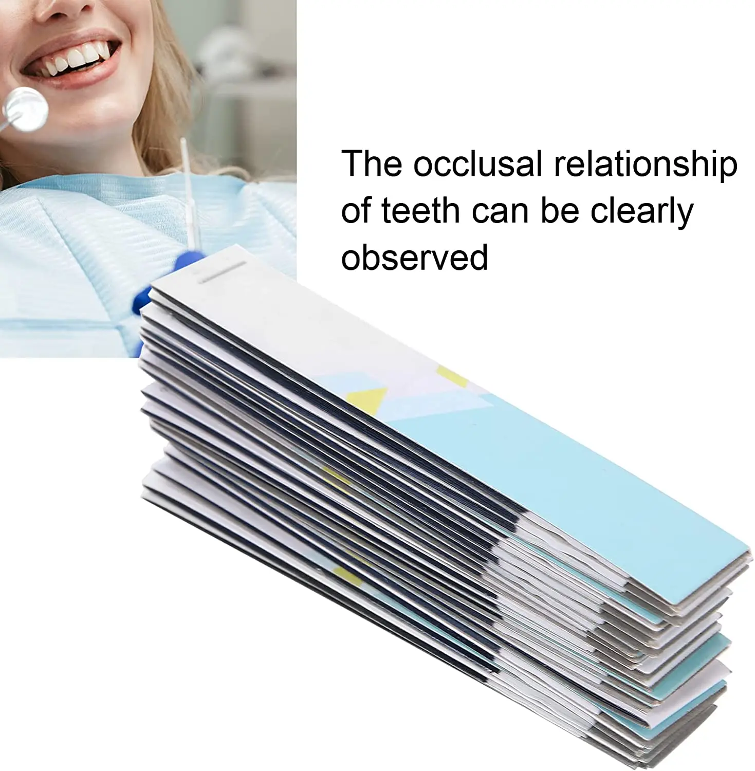 Dental Dentist Articulating Paper Blue Strips Dental Lab Products Straight Shape Articulating Paper Dental