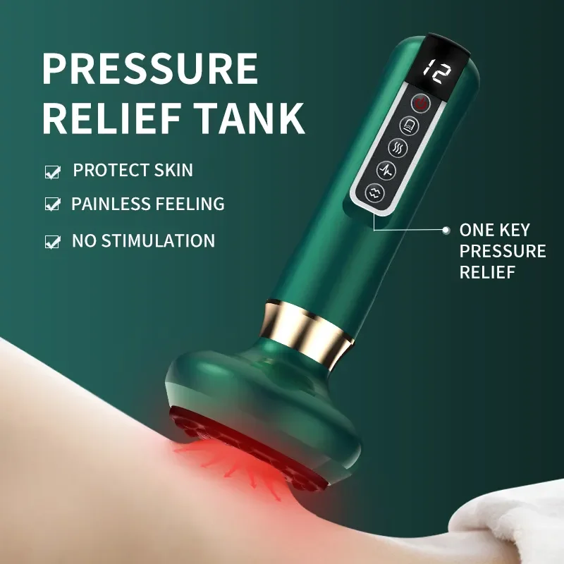 Electric Intelligent Cupping Set Vacuum Suction Machine Cupping Different Gears Adjustable High Quality Portable Easy to Use