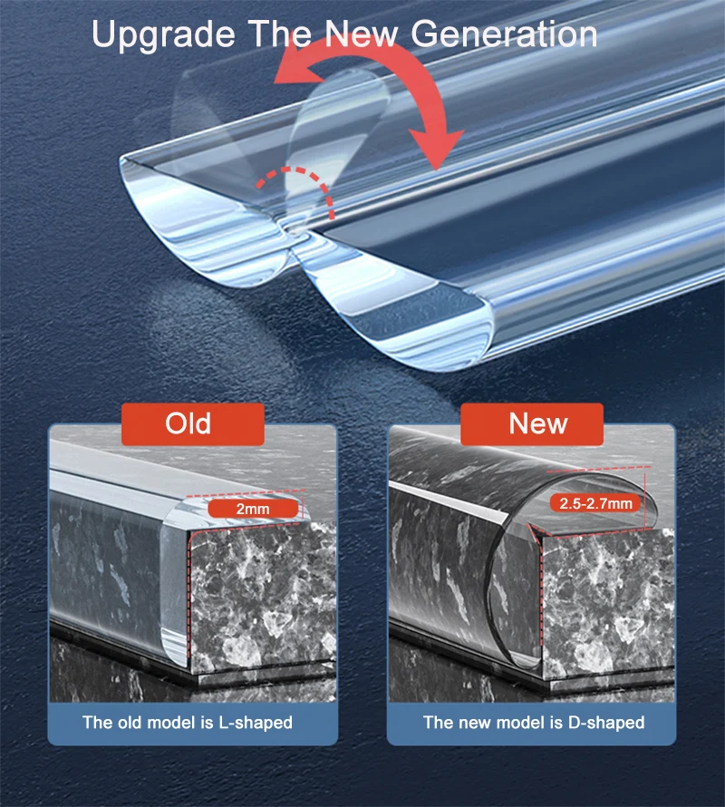 Clear Baby Proofing Corner Guards 100 Silicone Edge Protector Strip