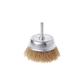 Industrial Grade Round Brass Wire Wheel Brush Steel Wire Grinding Polishing Brush with OEM Customization Cleaning Function