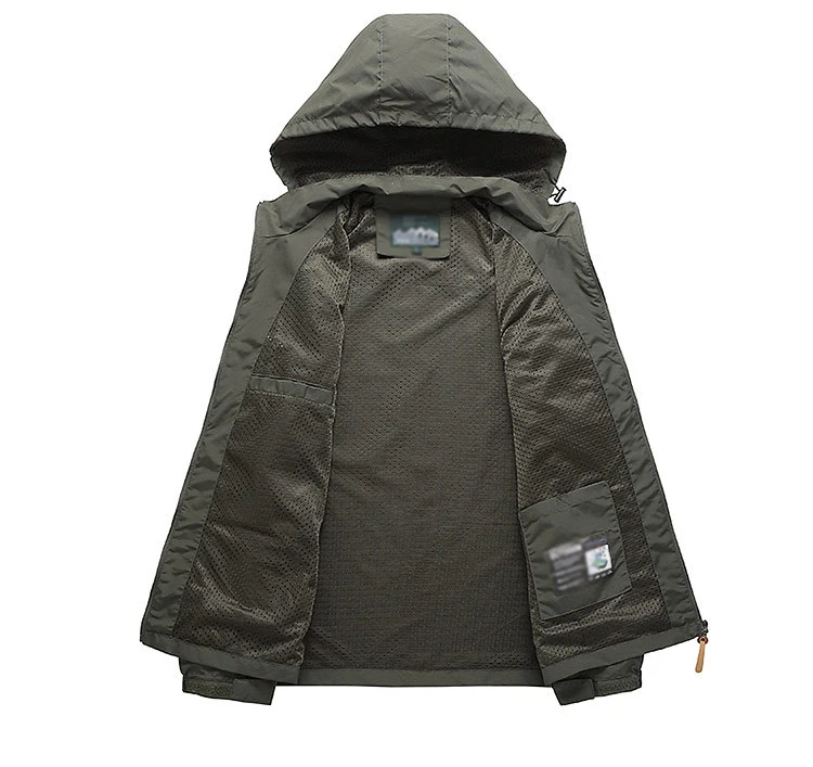 Men's Reversible Windbreaker Jacket Lightweight Training Coat_voghion.com