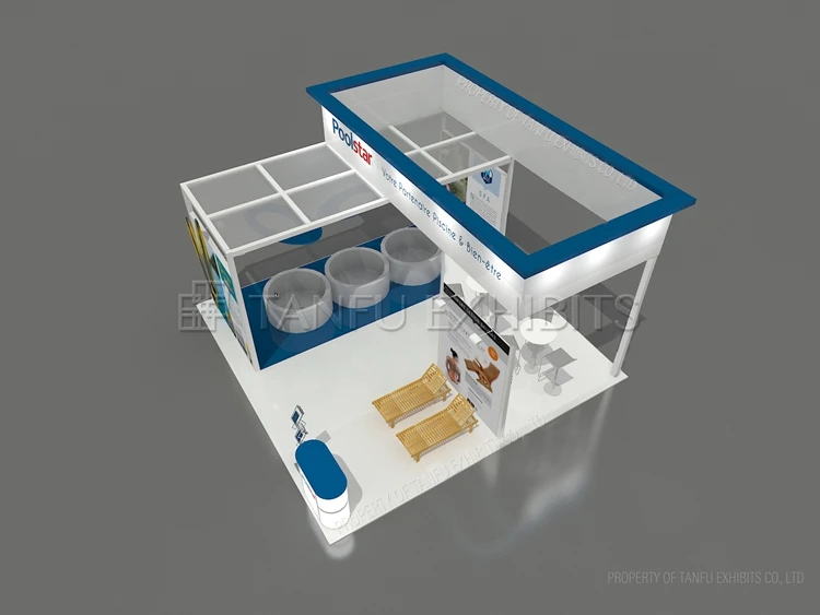 Modular Backdrop Exhibition Booth Rental Trade Fair Equipment Custom Sizes Customized Color Aluminum Fabric Construction Easy