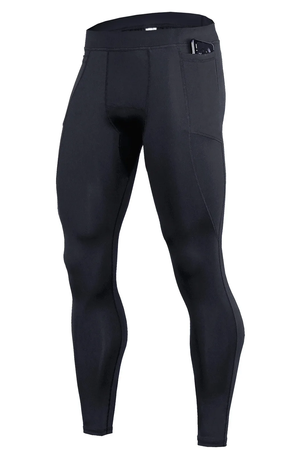 Zomersport Fiess-broek Heren hardloopsport Strakke elastische sneldrogende broek Basketbaltraining Outdoor Bottoming-broek311_voghion.com