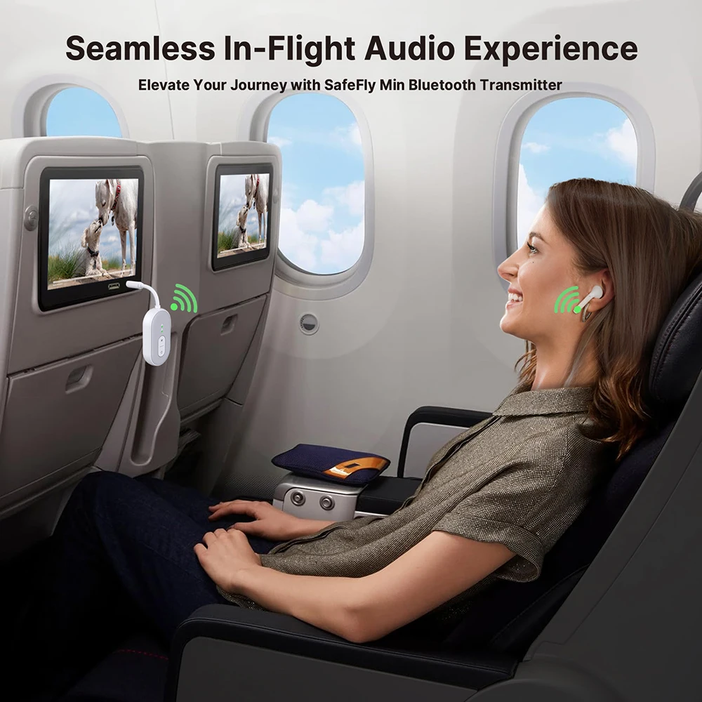 BT Transmitter Receiver Wireless Portable Audio Player Headphone Stereo Airplane Travel 2-in-1 Wireless BT Adapter BT-20