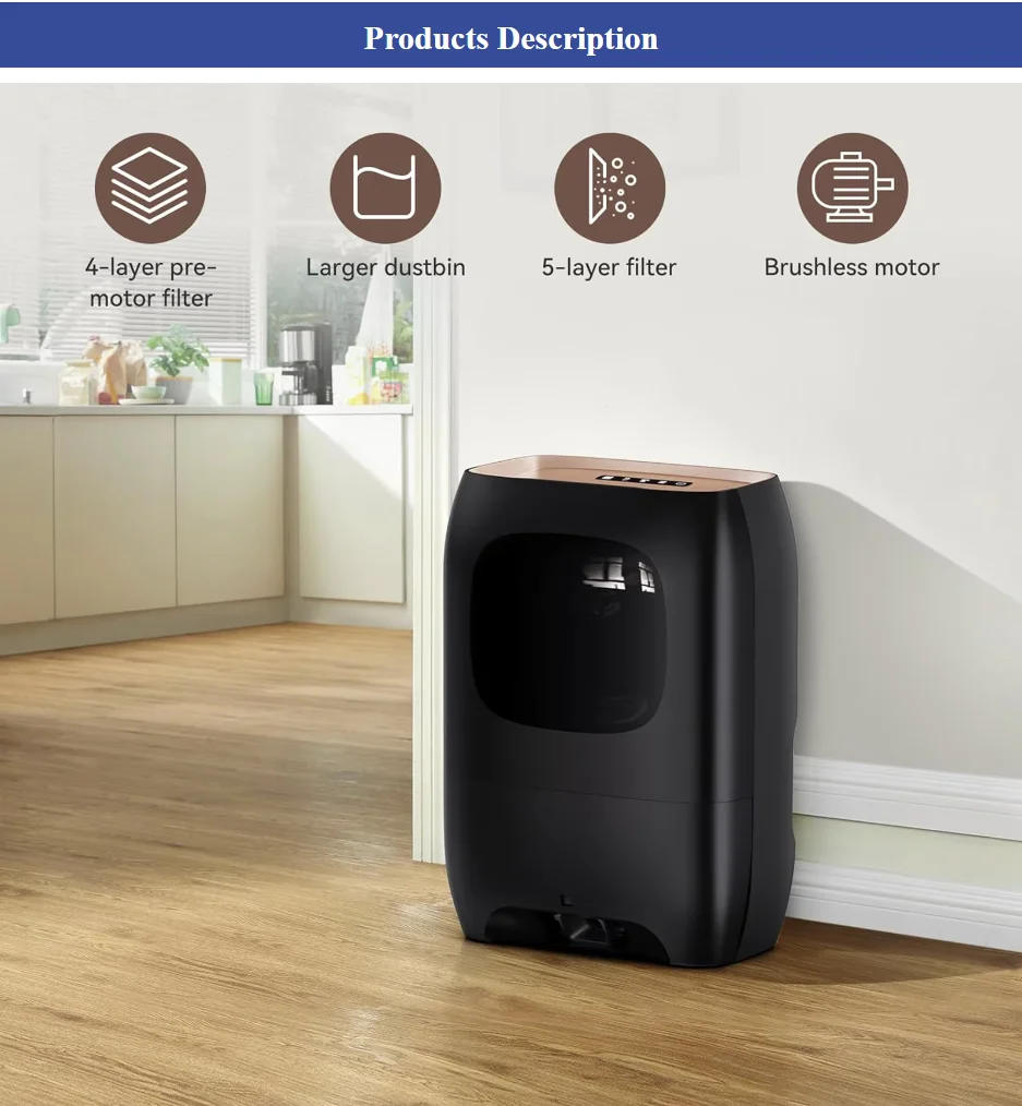 Electric Salon Hair Vacuum Cleaner - Automatic Touchless Dustpan for Kitchen, Hotel, Boutique, Pet Hair