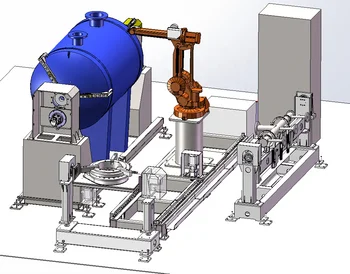 Hot Sales Flexible Type tank Six-axis Automatic Industrial Welding Robot Electro fusion Welder