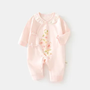 Autumn New Baby Clothes One-Piece Casual Butterfly 100% Cotton Unisex Baby Romper