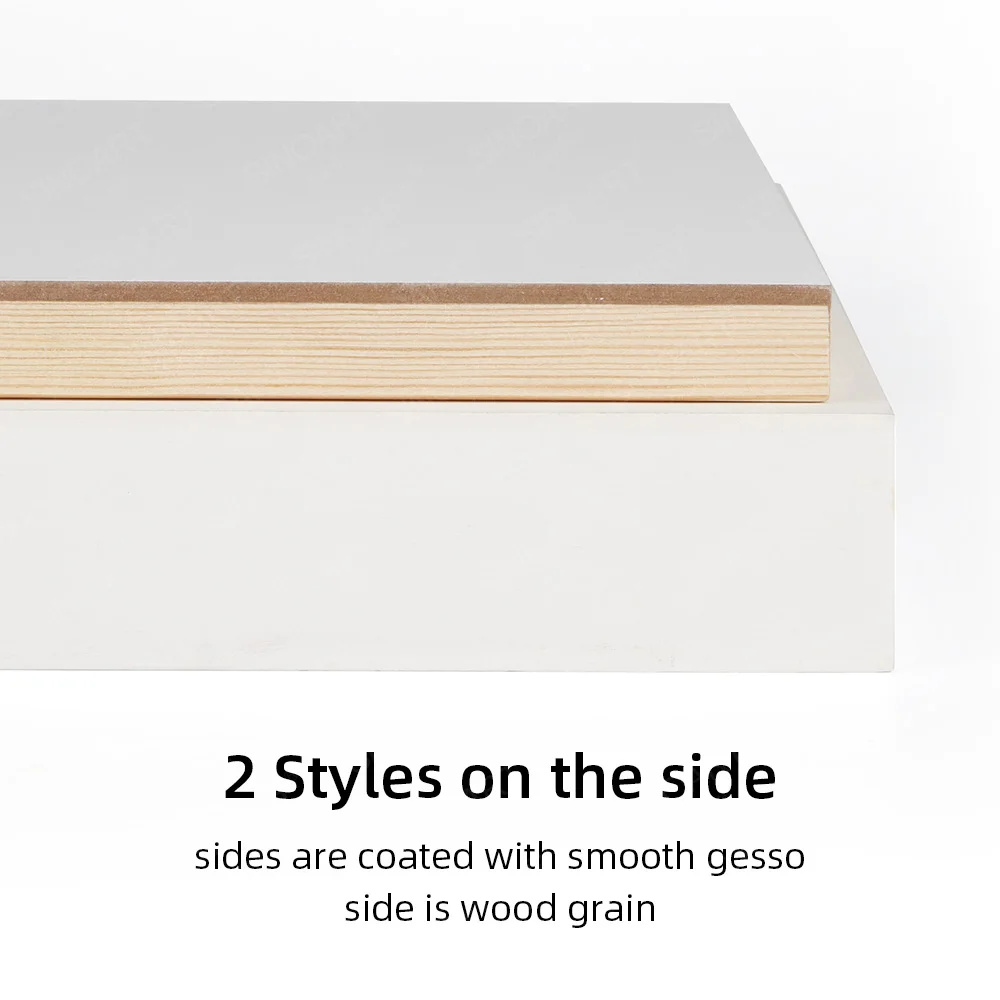 Sinoart Art Supply Gessoed Board Gesso Wood Painting Panel Acidfree