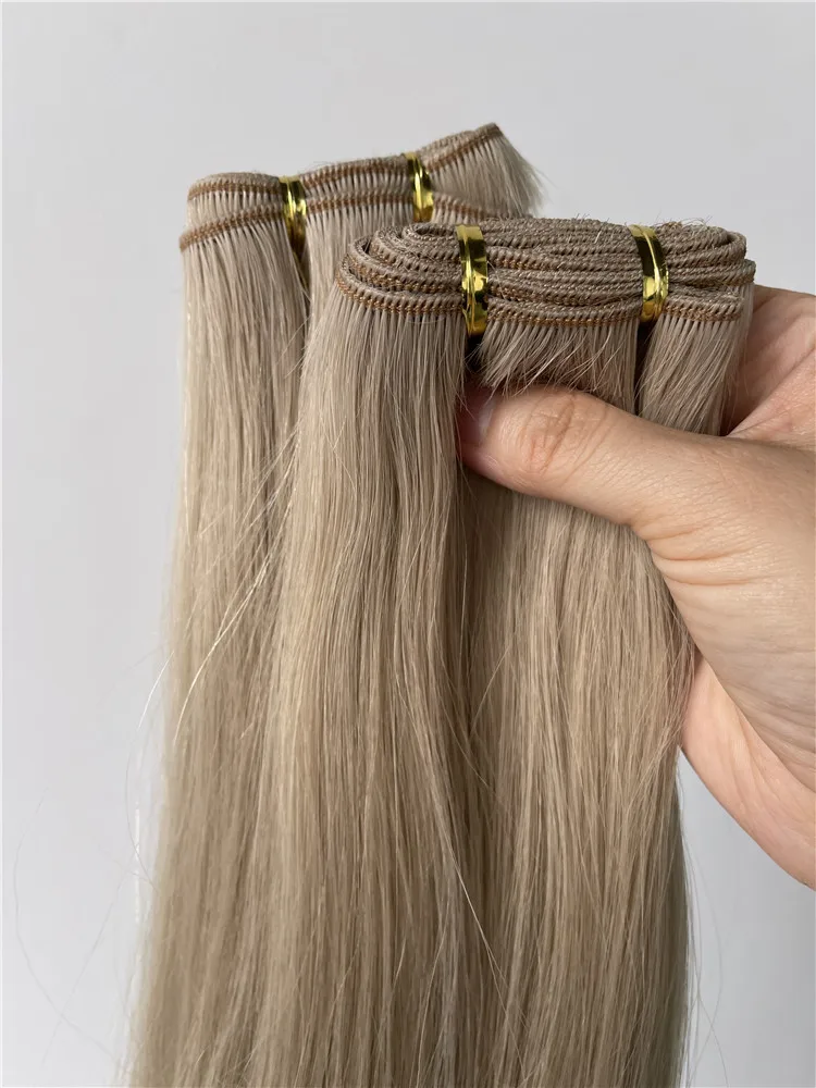 New Colors Machine Weft Hair Extension Cutticle Aligned Micro Thin Wefts 100%  Natural Human Hair - Buy Machine Weft Hair,European Virgin Hair Extensions,Micro  Thin Weft Hair Extension Product on Alibaba.com