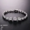 White+Rhodium Plated