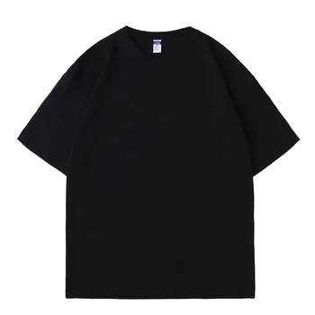 OEM ODM Men's & Women's 100% Cotton T-Shirt Custom Graphic Short Sleeve Unisex Tees with Puff Printing Logo for Summer