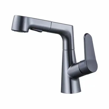 New 2024 Factory direct sales pull-out  wash faucet  hot and cold control basin faucet