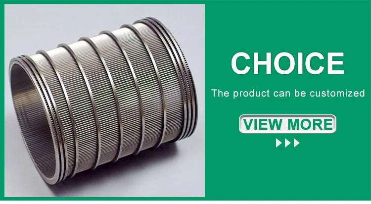 product-750-412 custom Johnson wedge wire sand control cartridge tube well strainer screen filter pipe for paper pulp