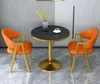 Sedie Marble Nero+Arancione