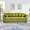 Green + Velvet + 3 Seat