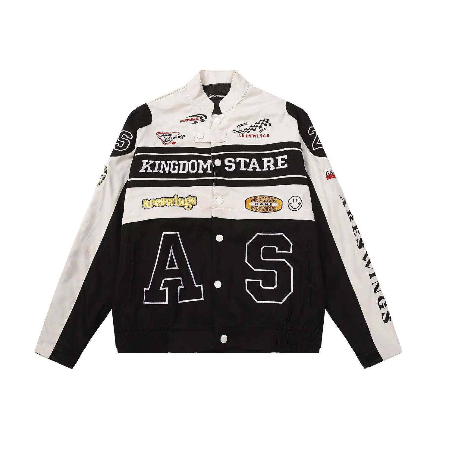 Logo Print Moto Varsity Jacket main image 0