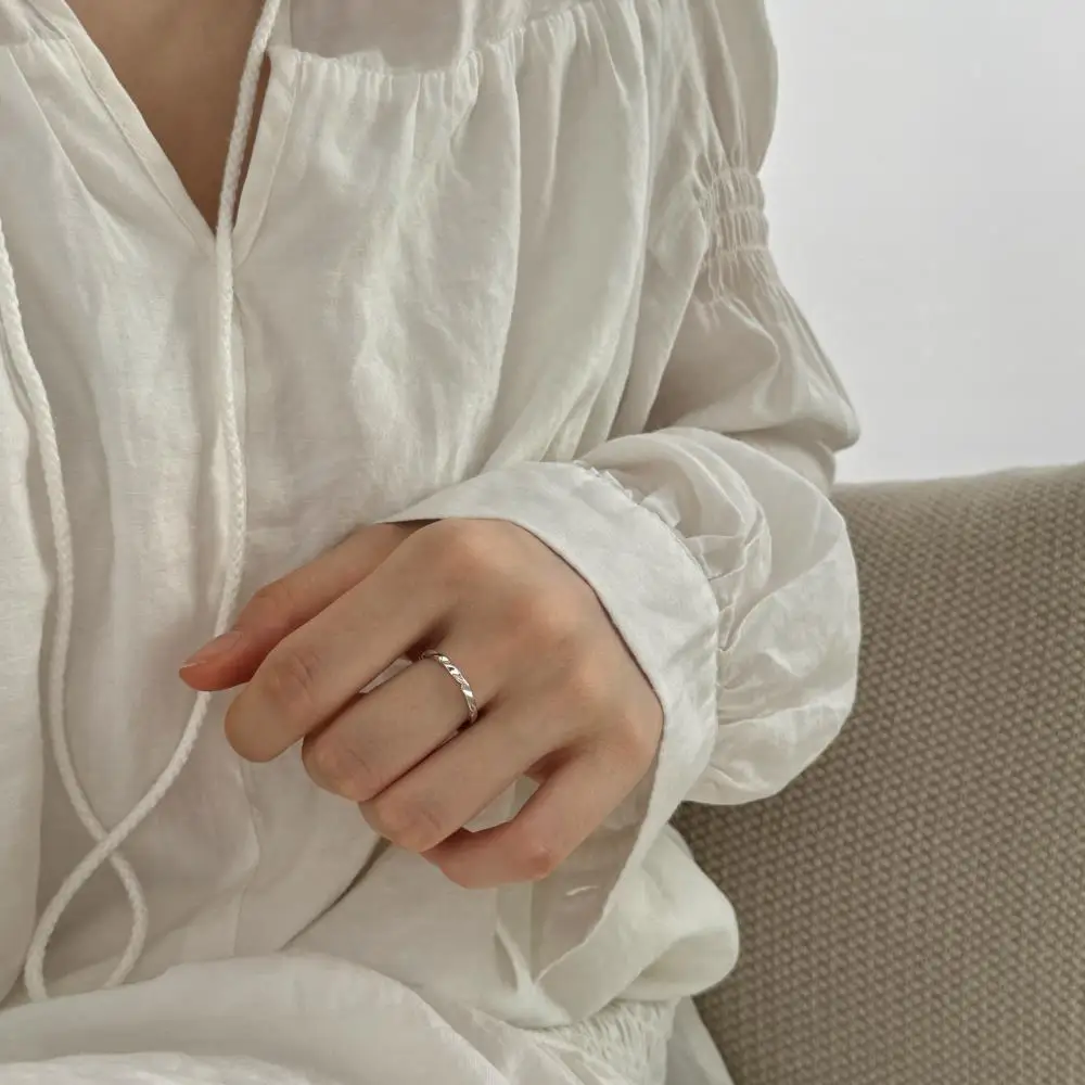 KAKODIY High Quality Boutique Jewelry for Women Wedding Open Adjustable 925 Sterling Silver Irregular Ring detail 9