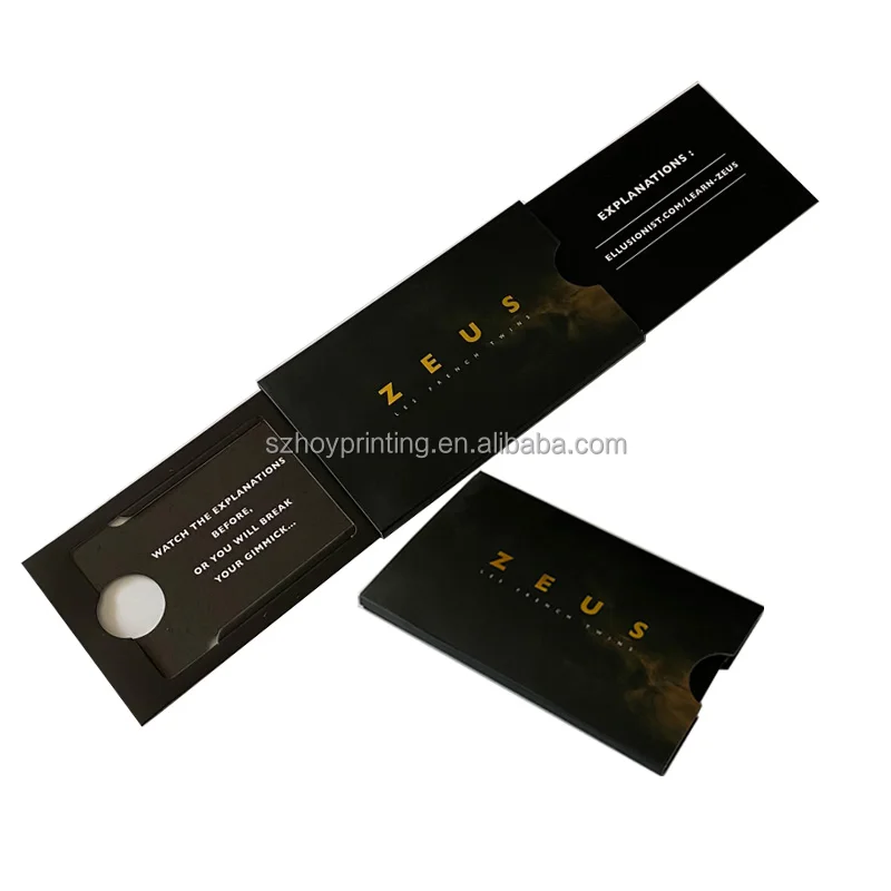 Custom Credit Card Push Slider Card Packaging for Bank Card