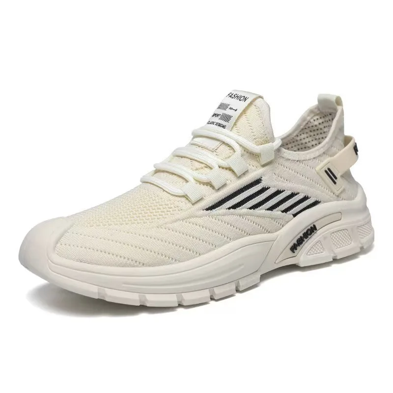 New Design Summer Sports Sneakers Mesh Breathable Lightweight Men Shoes with Casual Toe Fashionable Running Autumn Spring