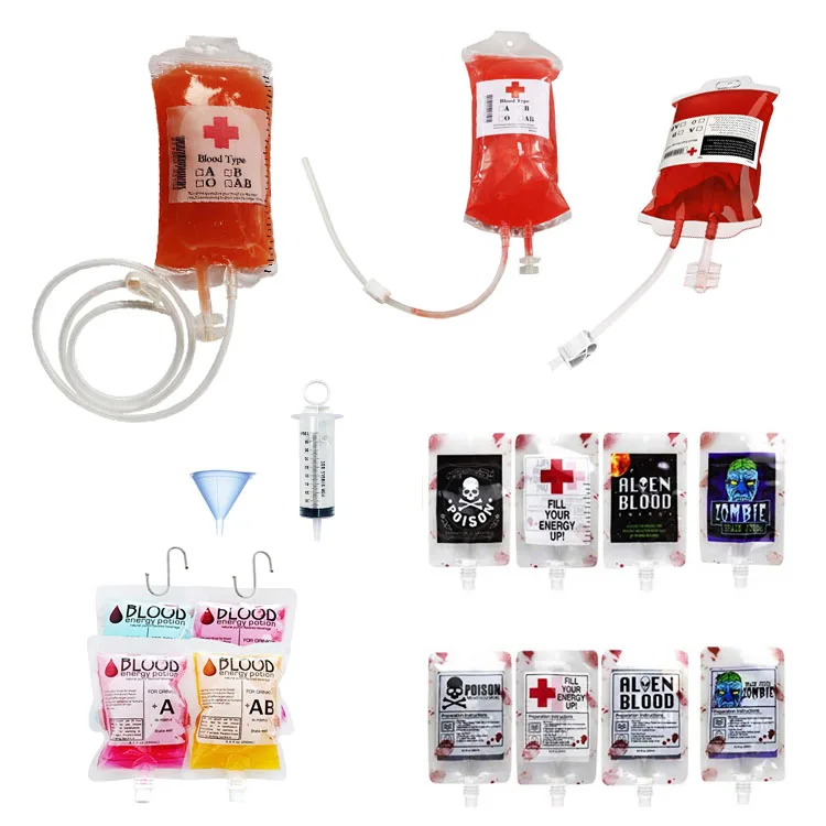 halloween blood bags