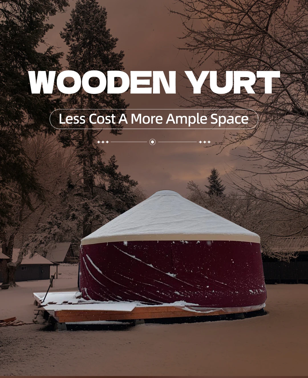 ◆YURT◆ Hibou [YB008_BK] Camping Yurt Instruction | Mongulai